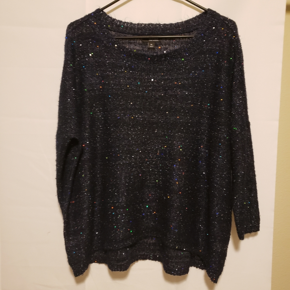 ANA Black/Blue‎ with squeen 3/4Qrt sleeve Sweater